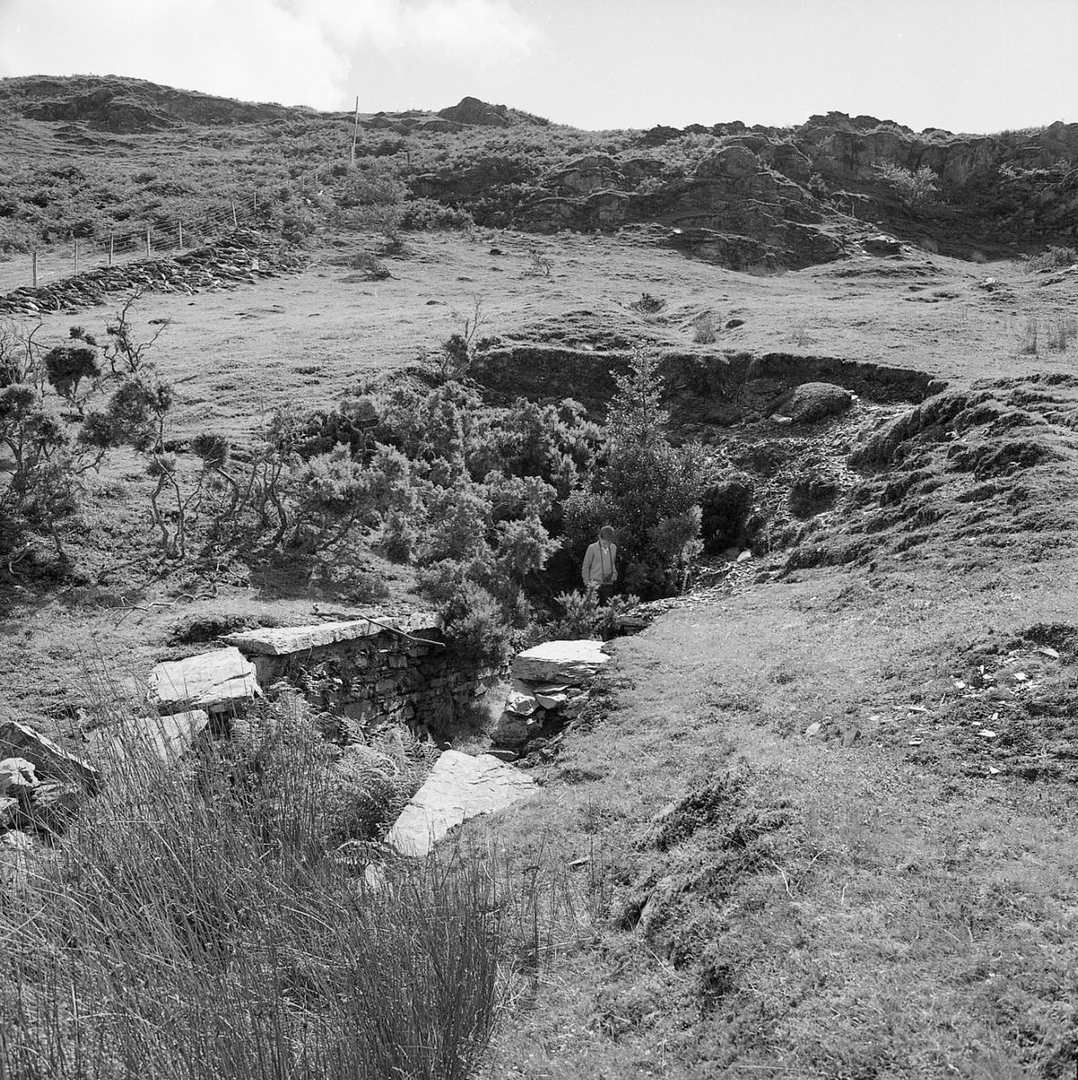 Adit portal Bryndyfi Mine 1985